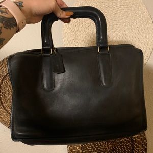 Black vintage coach bag